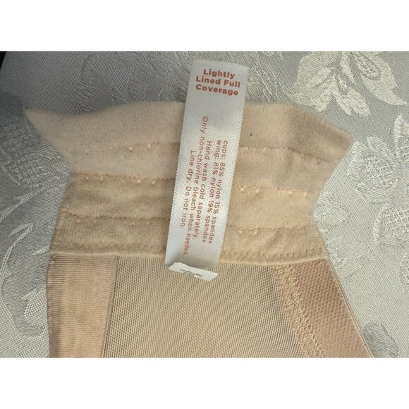 Cacique Size 44F ‎ Lightly Lined Full Coverage Underwire Beige Bra - Picture 7 of 10